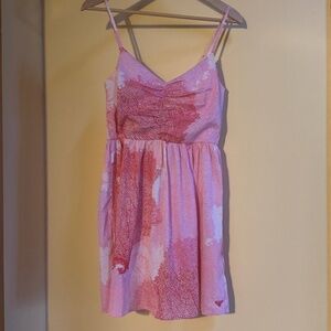 ROXY MINI DRESS COASTAL PINK PRINT-SIZE SMALL